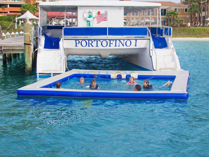 Anti-jellyfish Pool with platform